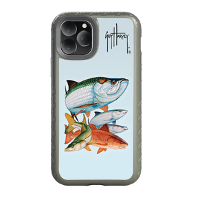 Guy Harvey Fortitude Series for Apple iPhone 11 Pro Max - Inshore Collage - Custom Case - OliveDrabGreen - cellhelmet