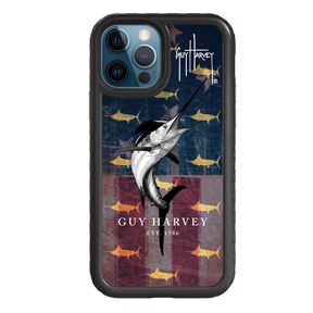 Guy Harvey Fortitude Series for Apple iPhone 12 / 12 Pro - American Marlin - Custom Case - OnyxBlack - cellhelmet