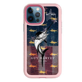 Guy Harvey Fortitude Series for Apple iPhone 12 / 12 Pro - American Marlin - Custom Case - PinkMagnolia - cellhelmet