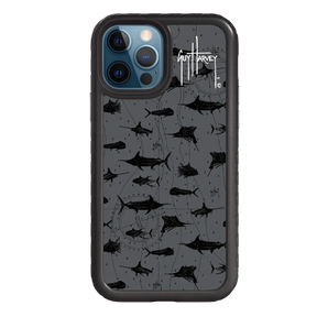 Guy Harvey Fortitude Series for Apple iPhone 12 / 12 Pro - Black Scribbler - Custom Case - OnyxBlack - cellhelmet