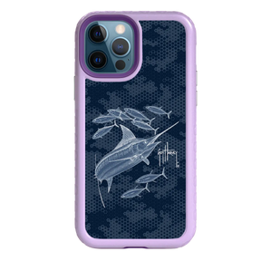 Guy Harvey Fortitude Series for Apple iPhone 12 / 12 Pro - Blue Camo - Custom Case - LilacBlossom - cellhelmet