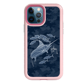 Guy Harvey Fortitude Series for Apple iPhone 12 / 12 Pro - Blue Camo - Custom Case - PinkMagnolia - cellhelmet