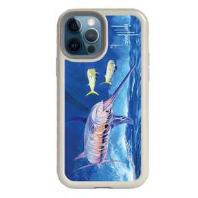 Guy Harvey Fortitude Series for Apple iPhone 12 / 12 Pro - Bullseye Sword - Custom Case - Gray - cellhelmet