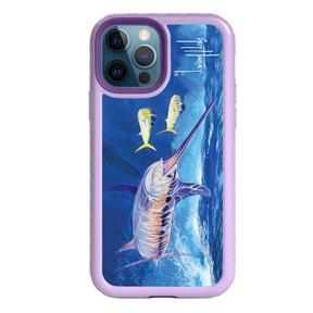 Guy Harvey Fortitude Series for Apple iPhone 12 / 12 Pro - Bullseye Sword - Custom Case - LilacBlossom - cellhelmet