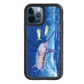Guy Harvey Fortitude Series for Apple iPhone 12 / 12 Pro - Bullseye Sword - Custom Case - OnyxBlack - cellhelmet