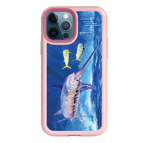 Guy Harvey Fortitude Series for Apple iPhone 12 / 12 Pro - Bullseye Sword - Custom Case - PinkMagnolia - cellhelmet