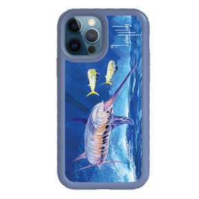 Guy Harvey Fortitude Series for Apple iPhone 12 / 12 Pro - Bullseye Sword - Custom Case - SlateBlue - cellhelmet