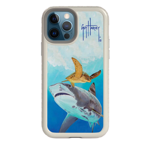 Guy Harvey Fortitude Series for Apple iPhone 12 / 12 Pro - Eye of the Tiger - Custom Case - Gray - cellhelmet