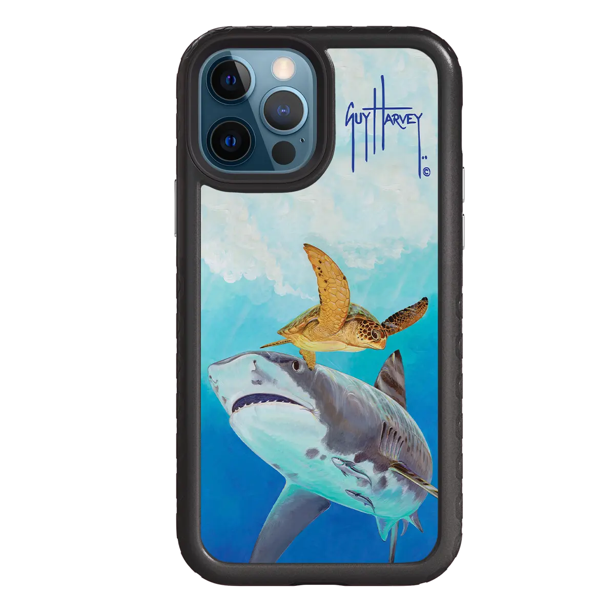 Guy Harvey Fortitude Series for Apple iPhone 12 / 12 Pro - Eye of the Tiger - Custom Case - OnyxBlack - cellhelmet