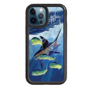 Guy Harvey Fortitude Series for Apple iPhone 12 / 12 Pro - Four Play - Custom Case - OnyxBlack - cellhelmet