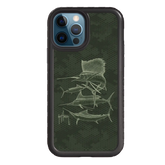 Guy Harvey Fortitude Series for Apple iPhone 12 / 12 Pro - Green Camo - Custom Case - OnyxBlack - cellhelmet