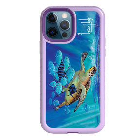 Guy Harvey Fortitude Series for Apple iPhone 12 / 12 Pro - Hawksbill Caravan - Custom Case - LilacBlossom - cellhelmet