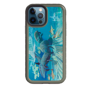 Guy Harvey Fortitude Series for Apple iPhone 12 / 12 Pro - Manatee Pass - Custom Case - OliveDrabGreen - cellhelmet