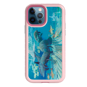 Guy Harvey Fortitude Series for Apple iPhone 12 / 12 Pro - Manatee Pass - Custom Case - PinkMagnolia - cellhelmet