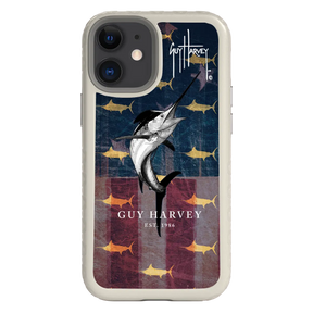 Guy Harvey Fortitude Series for Apple iPhone 12 Mini - American Marlin - Custom Case - Gray - cellhelmet