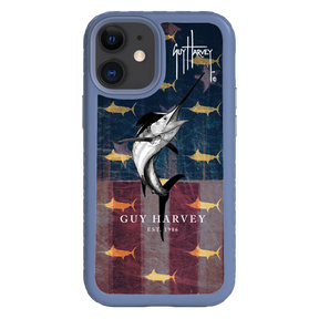 Guy Harvey Fortitude Series for Apple iPhone 12 Mini - American Marlin - Custom Case - SlateBlue - cellhelmet
