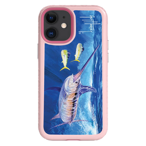 Guy Harvey Fortitude Series for Apple iPhone 12 Mini - Bullseye Sword - Custom Case - PinkMagnolia - cellhelmet