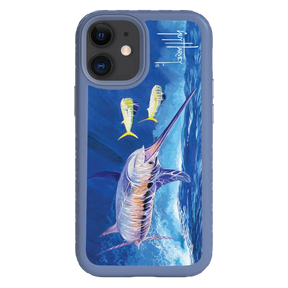 Guy Harvey Fortitude Series for Apple iPhone 12 Mini - Bullseye Sword - Custom Case - SlateBlue - cellhelmet