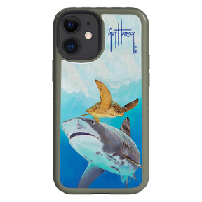 Guy Harvey Fortitude Series for Apple iPhone 12 Mini - Eye of the Tiger - Custom Case - OliveDrabGreen - cellhelmet