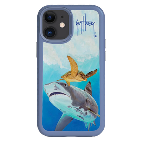 Guy Harvey Fortitude Series for Apple iPhone 12 Mini - Eye of the Tiger - Custom Case - SlateBlue - cellhelmet