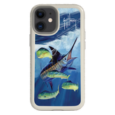 Guy Harvey Fortitude Series for Apple iPhone 12 Mini - Four Play - Custom Case - Gray - cellhelmet