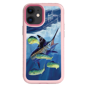 Guy Harvey Fortitude Series for Apple iPhone 12 Mini - Four Play - Custom Case - PinkMagnolia - cellhelmet