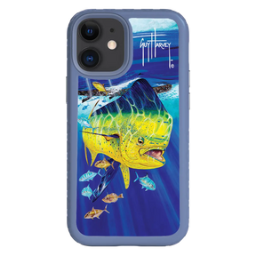 Guy Harvey Fortitude Series for Apple iPhone 12 Mini - Golden Prize - Custom Case - SlateBlue - cellhelmet
