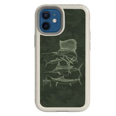 Guy Harvey Fortitude Series for Apple iPhone 12 Mini - Green Camo - Custom Case - Gray - cellhelmet