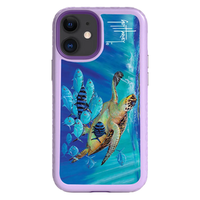 Guy Harvey Fortitude Series for Apple iPhone 12 Mini - Hawksbill Caravan - Custom Case - LilacBlossom - cellhelmet