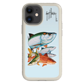 Guy Harvey Fortitude Series for Apple iPhone 12 Mini - Inshore Collage - Custom Case - Gray - cellhelmet