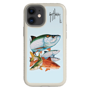 Guy Harvey Fortitude Series for Apple iPhone 12 Mini - Inshore Collage - Custom Case - Gray - cellhelmet