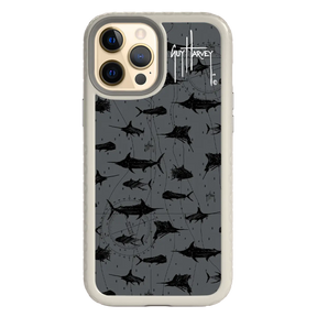 Guy Harvey Fortitude Series for Apple iPhone 12 Pro Max - Black Scribbler - Custom Case - Gray - cellhelmet