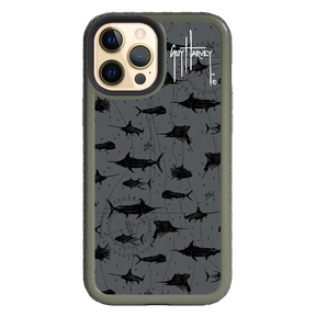 Guy Harvey Fortitude Series for Apple iPhone 12 Pro Max - Black Scribbler - Custom Case - OliveDrabGreen - cellhelmet