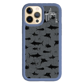 Guy Harvey Fortitude Series for Apple iPhone 12 Pro Max - Black Scribbler - Custom Case - SlateBlue - cellhelmet