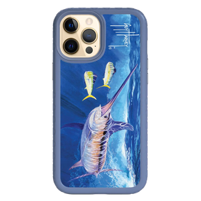 Guy Harvey Fortitude Series for Apple iPhone 12 Pro Max - Bullseye Sword - Custom Case - SlateBlue - cellhelmet