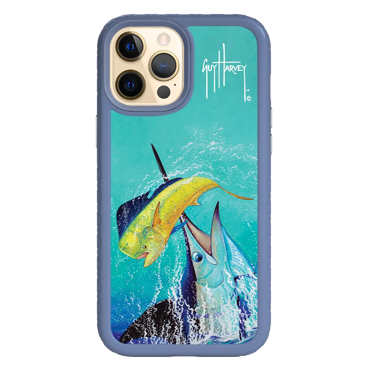 Guy Harvey Fortitude Series for Apple iPhone 12 Pro Max - El Dorado II - Custom Case - SlateBlue - cellhelmet