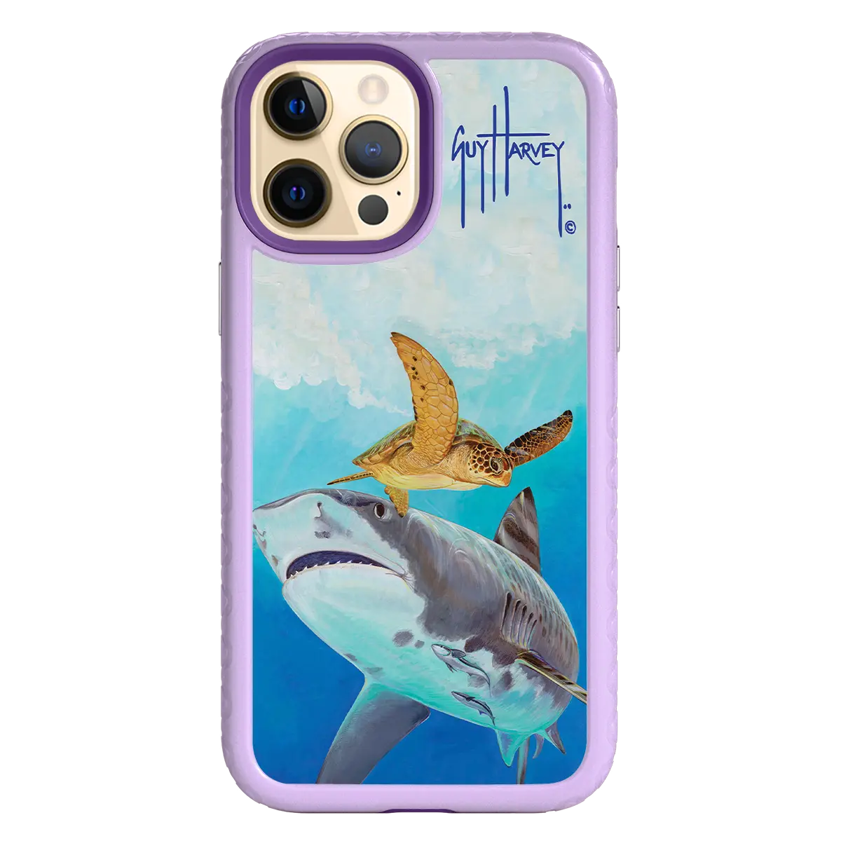 Guy Harvey Fortitude Series for Apple iPhone 12 Pro Max - Eye of the Tiger - Custom Case - LilacBlossom - cellhelmet