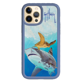 Guy Harvey Fortitude Series for Apple iPhone 12 Pro Max - Eye of the Tiger - Custom Case - SlateBlue - cellhelmet
