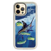 Guy Harvey Fortitude Series for Apple iPhone 12 Pro Max - Four Play - Custom Case - Gray - cellhelmet