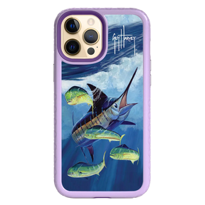 Guy Harvey Fortitude Series for Apple iPhone 12 Pro Max - Four Play - Custom Case - LilacBlossom - cellhelmet