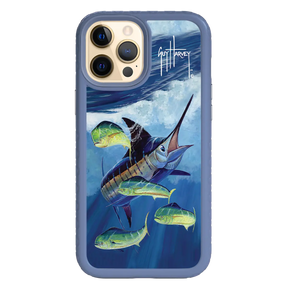 Guy Harvey Fortitude Series for Apple iPhone 12 Pro Max - Four Play - Custom Case - SlateBlue - cellhelmet