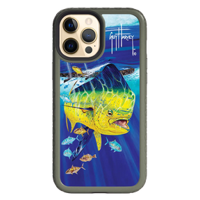 Guy Harvey Fortitude Series for Apple iPhone 12 Pro Max - Golden Prize - Custom Case - OliveDrabGreen - cellhelmet