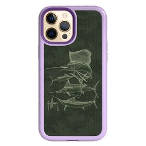 Guy Harvey Fortitude Series for Apple iPhone 12 Pro Max - Green Camo - Custom Case - LilacBlossom - cellhelmet