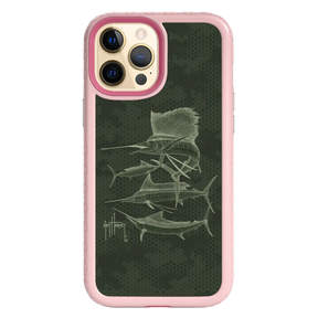 Guy Harvey Fortitude Series for Apple iPhone 12 Pro Max - Green Camo - Custom Case - PinkMagnolia - cellhelmet