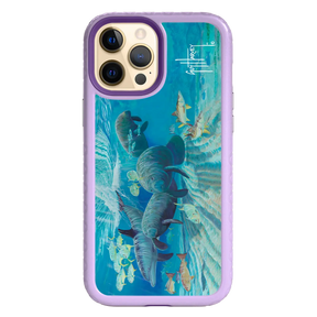 Guy Harvey Fortitude Series for Apple iPhone 12 Pro Max - Manatee Pass - Custom Case - LilacBlossom - cellhelmet