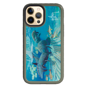 Guy Harvey Fortitude Series for Apple iPhone 12 Pro Max - Manatee Pass - Custom Case - OliveDrabGreen - cellhelmet