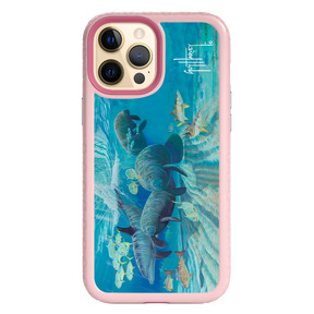 Guy Harvey Fortitude Series for Apple iPhone 12 Pro Max - Manatee Pass - Custom Case - PinkMagnolia - cellhelmet