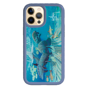 Guy Harvey Fortitude Series for Apple iPhone 12 Pro Max - Manatee Pass - Custom Case - SlateBlue - cellhelmet