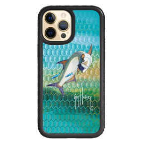 Guy Harvey Fortitude Series for Apple iPhone 12 Pro Max - Tarpon Skin - Custom Case - OnyxBlack - cellhelmet