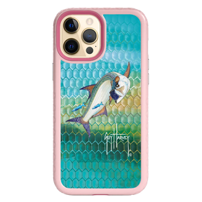 Guy Harvey Fortitude Series for Apple iPhone 12 Pro Max - Tarpon Skin - Custom Case - PinkMagnolia - cellhelmet